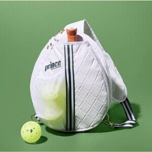 Exclusive Prince Pickle Ball Collection Sling Bag White NWT